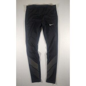 Nike Power Flash Reflective Womens Running Tights Black Reflective Size M